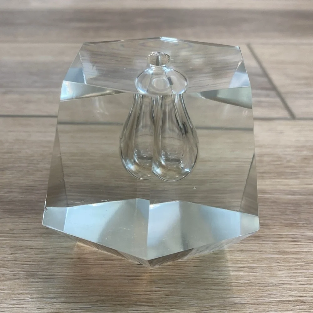MCM Timo Sarpaneva Ittalia Finland Cristal‎ Block Bud Vase